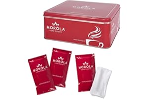 MOROLA Salviette Monouso Umidificanti in Cotone da 30 Pezzi Imbustati Singolarmente + Box Metallico Multiuso - Salviettine Profumate Limone