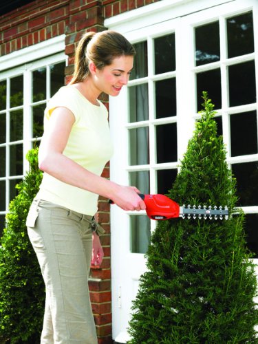 Black+Decker 3.6V Li-Ion Akku Strauchschere GSL300, Schwertlänge 15cm, Akkulaufzeit ca. 50min, Softgriff, Einschaltsperre, Ladeanzeige, Ladestation und Ladekabel enthalten, schwarz orange - 8