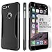 Price comparison product image iPhone 7 Plus Case, SaharaCase® Protective Kit Bundle with [ZeroDamage® Tempered Glass Screen Protector] Premium Finish Slim Fit [Reinforced Shockproof Bumper] Rugged Protection (Black)