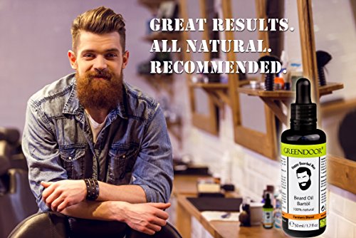 LUXUS Bartpflege Set MUENCHEN zum SET-SPARPREIS – Greendoor Bio Bartseife 200 ml + Bio Bartöl 50 ml + Veganer Bartbalsam 50 ml + Bartbürste Birnbaumholz groß + Bartkamm Holz Handarbeit + Bartschere aus Solingen + Metall-Geschenkbox – all natural, Bartpflegeset Geschenkset Geschenk Geburtstag Mann Vollbart Bart Pflege Sets – versandkostenfrei, stets ein hochwertiges Geschenk - 4
