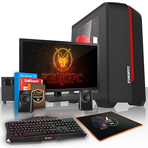 Fierce ULTRA SCHNELLE Zweikern Familie Gaming PC - Windows 10 - 3.9GHz AMD A-Series A4-6300 - Gaming, Büro, Familie PC - (WIFI, 16GB RAM, 1TB Festplatte, R7 Serie Grafik) - 222036