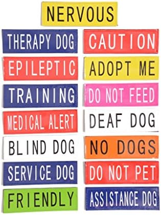 NO DOGS Orange Patch Pair (Not Good with Other Dogs) Use on Tactical Power Harness (Small 11cmx3cm)