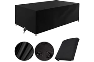 RNGCPTO Garden Furniture Covers Waterproof 150x80x70cm, Garden Table Cover Oxford Outdoor Patio table Covers Rectangular Cover Windproof Anti-UV for Table Chairs Rattan Sofa (150x80x70cm)