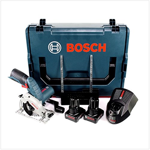 Bosch GKS 12V-26 Professional Akku Kreissäge in L-Boxx + 2 x GBA 12 V 4,0 Ah Akku + 1 x GAL 1230 Ladegerät - 2