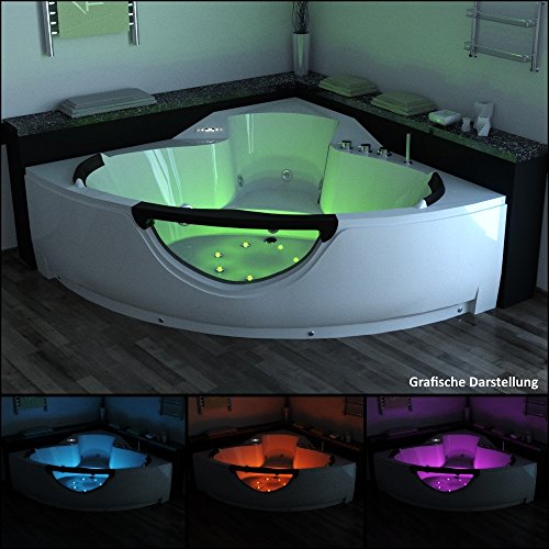 Tronitechnik Luxus Whirlpool Badewanne Wanne Jacuzzi Eckwhirlpool Preisvergleich