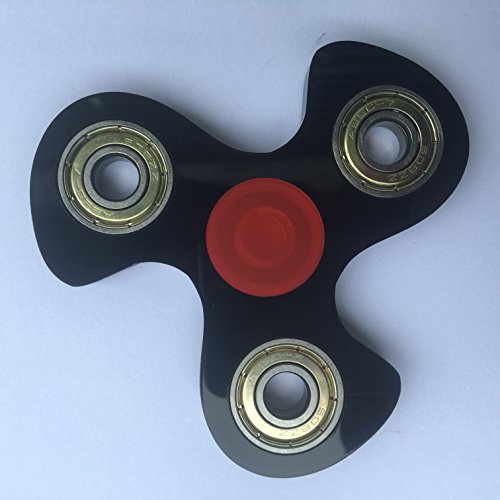 Tri Fidget Hand Spinner – Ultraschnelle Kugellager – Spielzeug Tolles Geschenk (Spinner mit 3 Kugellagern) - 3