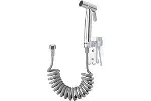 Minnhua Bidet Hand Shower for Toilet Hand Shower Toilet Bidet Shower Hand Shower Toilet with 2 m Spring Hose and No Drilling Holder Toilet Shower Hand Shower Stainless Steel Spray Head for Bidet