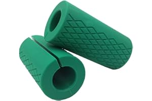 Laiiqi Grip Fat Bar,Dumbbell Fat Barbell Grip, Thick Bar Grips for Weightlifting Fitness Bar Handle Silicone Non-Slip Protective Pad,1 Pair