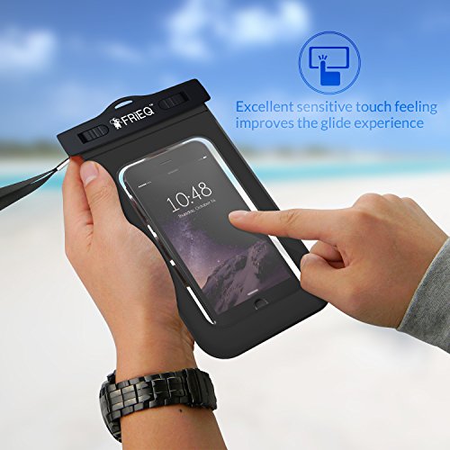 FRiEQ Custodia impermeabile per telefoni cellulari, Compatibile con Apple iPhone 6s, 6, 5s, 5c, 5, Galaxy S6, S3, HTC One X, Galaxy Note 2 - Certificazione IPX8 di impermeabilitÃ  fino a una profonditÃ  di 100 piedi