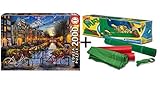Pack Puzzle Educa 17127. Amsterdam. 2000 piezas + Tapete universal Puzzle Roll 4809/49267