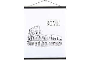 YWLAKE Sanauto A4 Cornice a guida magnetica in legno per poster, supporto magnetico per poster, supporto per cornici, per immagini e fotografie, 21 x 30 cm, 20 x 30 cm, 20 x 45 cm (21 cm, nero)