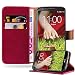 Produktbild LG G2 Hülle in WEIN ROT von Cadorabo - Handyhülle Luxury Design mit Magnetverschluss Standfunktion und Kartenfach für LG G2 Case Cover Schutzhülle Etui Tasche Book Klapp Style