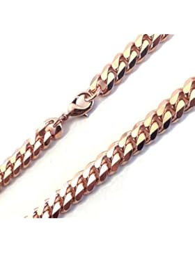 TENDENZE Panzerkette 18kt Rotgold Double 5,3mm, direkt ab italienischer Fabrik