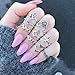 Produktbild Xmansky 10 Pcs Damen Knuckle Ring Set Vintage Bohemien Midi Ring Mond-Blumen Ringe Schmuck (10pcs, als Bild)