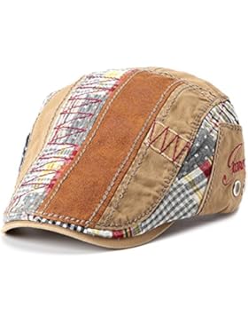 Gatsby Flatcap Schiebermütze Ivy Schirmmütze Cap Kappe Vintage Patch Cadet Hat Flat Beret Newsboy Golf