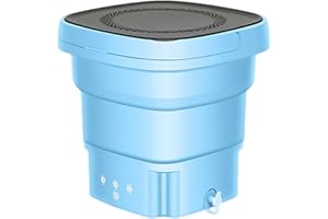 VALINK Mini składana pralka, mała przenośna ultradźwiękowa mini pralka, głębokie czyszczenie mini pralka wielofunkcyjna konstrukcja uchwytu do użytku domowego w akademiku