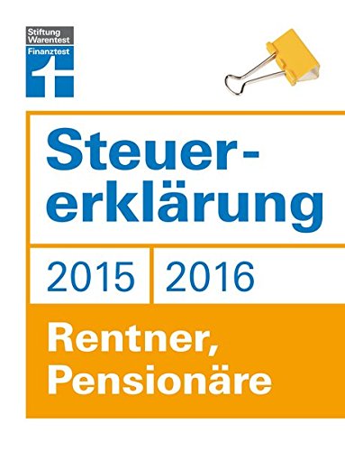 Download Steuererklärung 2015/2016 - Rentner, Pensionäre Download Steuererklärung 2015/2016 - Rentner, Pensionäre