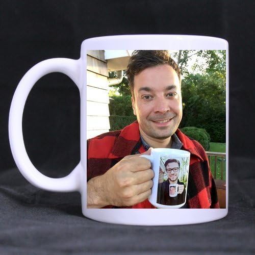Novelty Design Custom Jimmy Fallon &amp; Justin Timberlake Mug 11 Oz White Coffee Mug Tea Cup Twin Sides Printing 0378