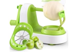 OUKEYI Pelapatate per mele, pelapatate multi-funzione, verdure, sbucciatore di frutta,peeling macchina rapida impostazione manuale con 8 lame,