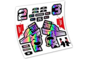 VINILOSBICI Autocollants en vinyle adhésifs Fox 32 Factory Kashima 2021 Fourche (Hollographic)