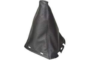 THE TUNING-SHOP Soufflet de levier en cuir noir avec cadre en plastique 180 mm - Pour Nissan Pathfinder de 2006 à 2012