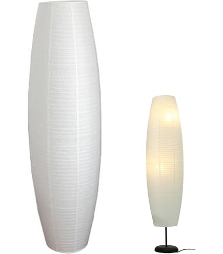 Lampenkappen voor staande lampen 47 ''lange papieren vloerlamp schaduw