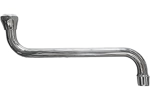 BAGNOCLIC Canna becco universale per rubinetto lavello, lunga 18 cm