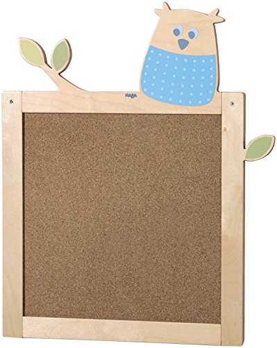 HABA 7735 Pinnwand Waldeule Lindenholz, 45 x 54 cm, natur
