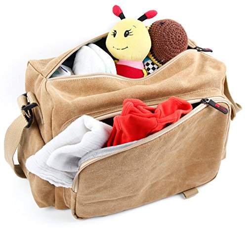 DuraGadget Babytasche | Schultertasche | Wickeltasche | Windeltasche | Nappy Transport-Tasche mit verschiedenen Fächern - 4