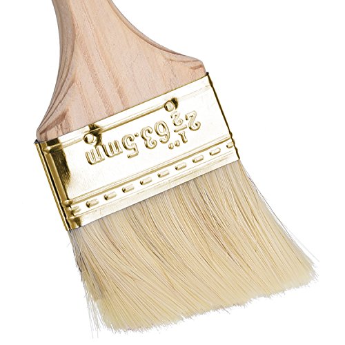 Mudder Wachspinsel mit Holzgriff für Wand und Möbel Lackierung, 5 Unterschiedliche Größe - 6