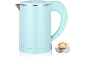 Hixava Mini Bollitore Elettrico Portatile Bollitore Portatile da Viaggio Piccolo 600W Bollitore da Viaggio in Acciaio Inox per Casa Ufficio e Viaggi per Cucinare in Viaggio Caffè Tè