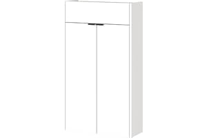 GERMANIA DIE MÖBELMACHER Germania Scarpiera 4437-633 GW-Ameca, in bianco/rovere Navarra, certificato FSC, 56 x 97 x 22 cm (LxAxP)