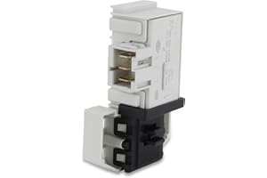 DL-pro Verriegelungsrelais für Bosch Siemens iQ100 iQ300 Serie 2 Serie 4 varioPerfect Maxx ExtraKlasse 610147 00610147 Rold DM070 Türschloss Türverriegelung Verriegelung Schloss für Waschmaschine Tür