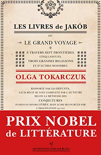 Les Livres de Jakob - Prix Nobel de Littérature 2018