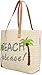 Produktbild normani Große Strandtasche Badetasche Beachbag für Damen Weekend Bag Farbe Beach Please
