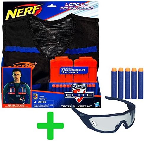 Hasbro Nerf N-Strike Elite Gear Set: Original Tactical Vest + Vision Gear Brille