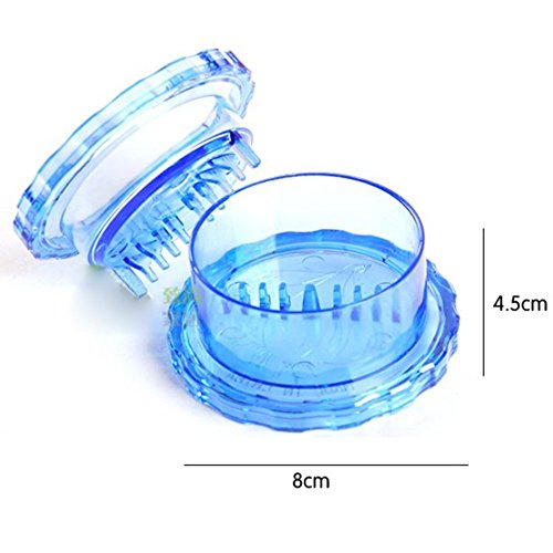 Packung mit 3 Garlic Crusher-Gewürz-Fleischwolf-Mischer Presser Schneidmaschine-Ingwer (blau) - 2