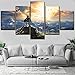 Produktbild Mddrr Home Decoration Wohnzimmer Poster 5 Panel Der Atem Der Wildnis Nintendo Switch Malerei Moderne Wandkunst Dekor Wohnzimmer Dekoration