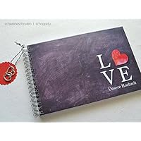 Gästebuch DIN A5 Hochzeit Tafellook Love