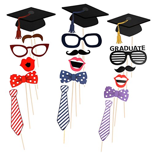 OULII Graduierung Foto Requisiten Graduierung Phtoto Stand Requisiten 2017 Graduation Party Dekorationen 30pcs - 5