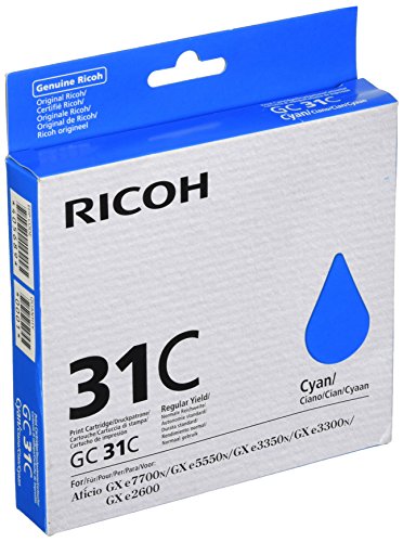 Ricoh GC-31C Cartouche d'encre d'origine Cyan