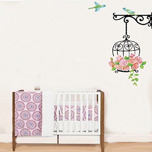 joyliveCY Abnehmbare Art Vinyl Zitat DIY Wall Sticker Aufkleber Wandbild Dekoration Zimmer Vogelkäfig - 3