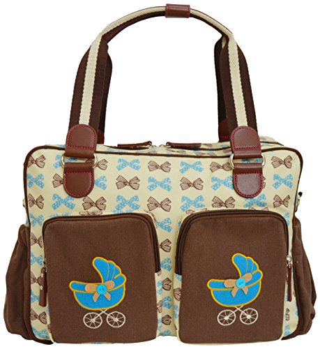 Cuddles Collection Wicker Basket, Grey/Blue Dimple