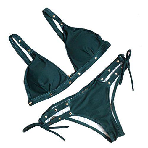 Damen Bikini-Set Internet Push-up gepolsterte Bikini-Set Badeanzug (S)