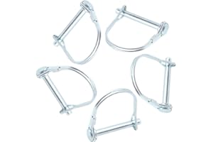 Ruidee 5 Pezzi Perno di Bloccaggio 6x45mm Heavy Duty Bloccaggio a Filo a Forma D Giunto di Sicurezza per Impieghi Perni di Blocco per Filo Pollice Perno di Accoppiamento di Sicurezza (DX/6x45mm)