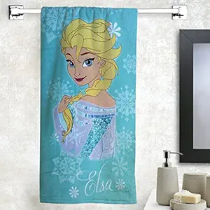 Athom Living Disney Elsa 350 GSM 100% Cotton Kids Bath Towel 60x120 cm