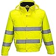 Portwest Hi-Vis Lite Bomber Jacket, Size: S, Colour: Yellow, S161YERS