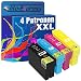 Produktbild PlatinumSerie 4X Tinten-Patrone XXL TE3471 TE3472 TE3473 TE3474 ersetzt Epson Workforce Pro WF-3720DW WF-3720DWF WF-3725DWF | Black Cyan Magenta Yellow