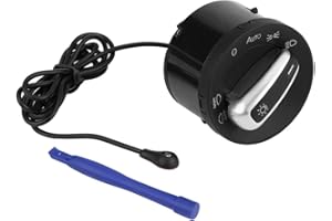 YMIKO Auto Headlight Switch Control Switch, Sensor Module Car Head lamp Switch Light Sensor Module with Auto On/Off Light Sensor for Go-lf MK5 MK6 Ti-guan Touran Pa-ssat