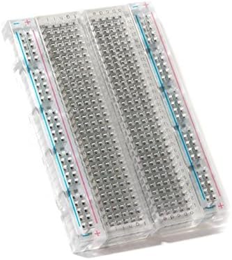 Transparent 400 Point Solderless Breadboard / Protobloc With Adhesive Backing